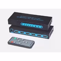 سوئیچ 5×1 HDMI پورت با کنترل از راه دور 3D HDMI 4K@60Hz FiveHome