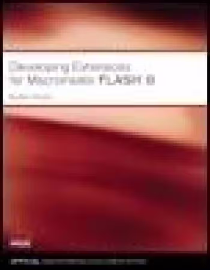 خرید و دانلود نسخه کامل کتاب Developing Extensions for Macromedia Flash 8