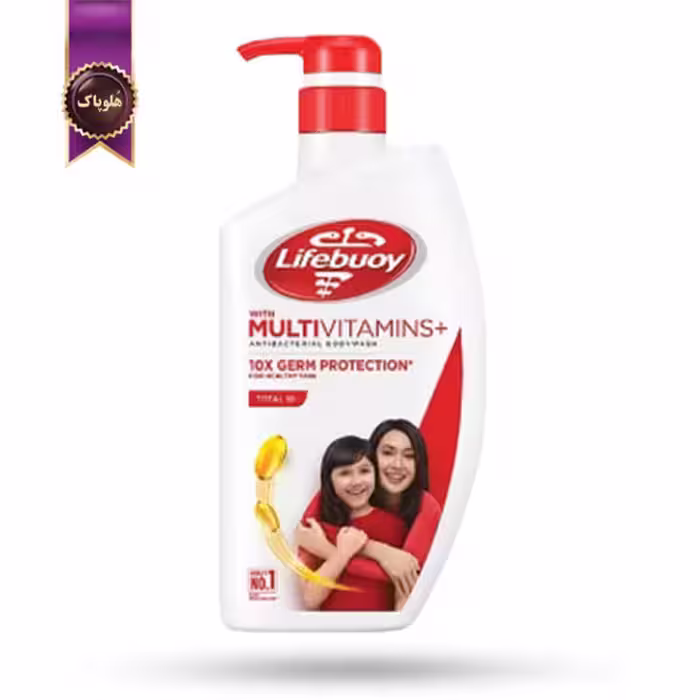 شامپو بدن لایف بوی lifebuoy مدل صددرصد قوی تر 0 lebih kuat حجم 500 میلی لیتر (اورجینال)