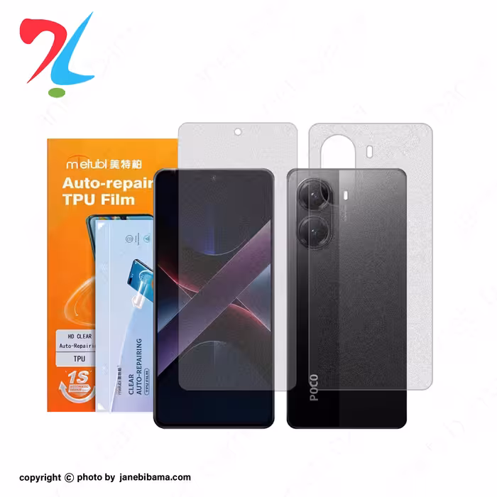 گلس شیائومی xiaomi poco x7 pro مدل نانو هیدروژل شفاف برند میتوبل-پشت