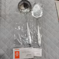 کفگیر و ملاقه گل میخک وکیوم دار و جنس خوب 