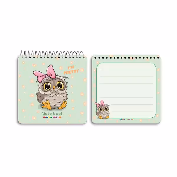 دفترچه یادداشت 10×10 طلقی فانتزی