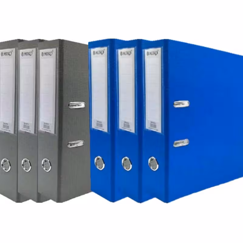 خرید زونکن MIKO تیگل دار لبه فلز سایز A4 عطف 7.5 سانت بسته 6 عددی