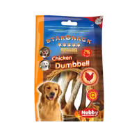تشویقی سگ دمبل مرغ برند Nobby نوبی 70 گرمی