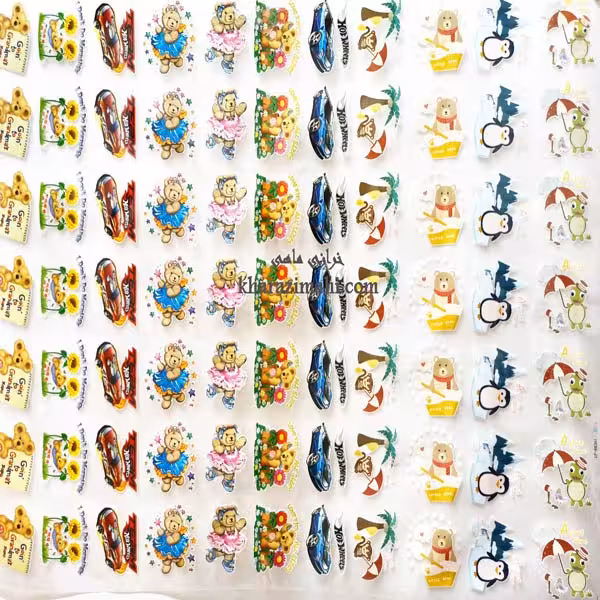 برچسب حرارتی_فانتزی طرح خانواده خرس های مهربون {کد11}