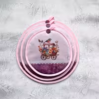 ست 3تایی دمکنی مخمل نازنین - طرح 95