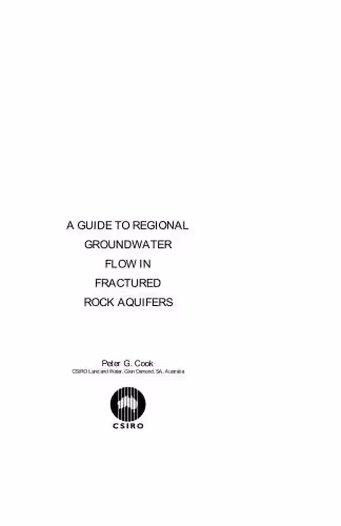 خرید و دانلود نسخه کامل کتاب A Guide To Regional Groundwater Flow In Fractured Rock Aquifers
