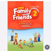 فلش کارت فمیلی فرندز 2 امریکن family and friends flashcards