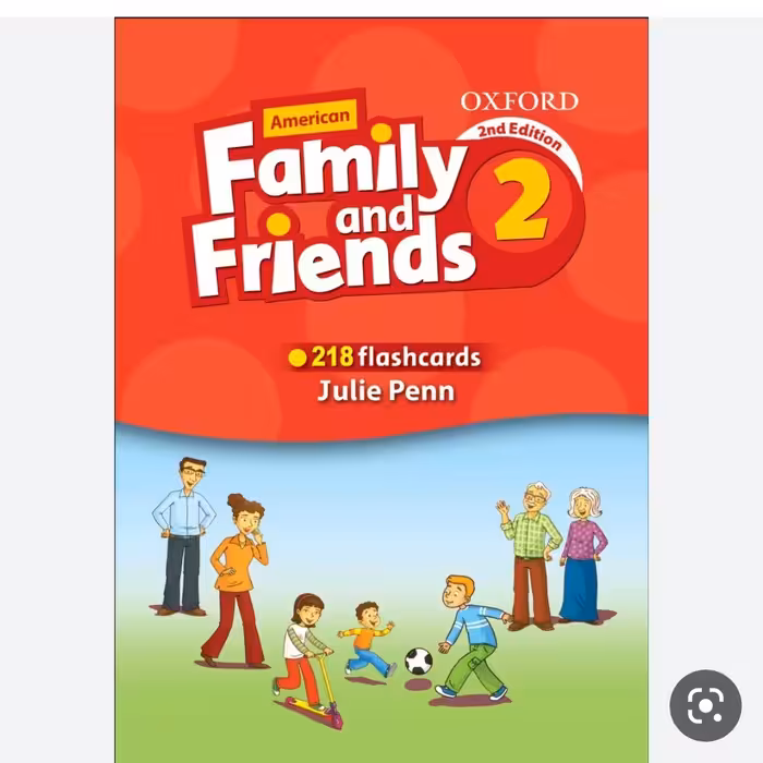 فلش کارت فمیلی فرندز 2 امریکن family and friends flashcards