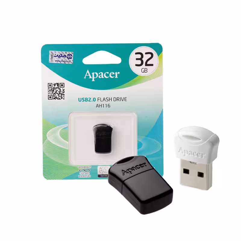 فلش 32 گیگ APACER مدل AH116 با گارانتی مادام العمر