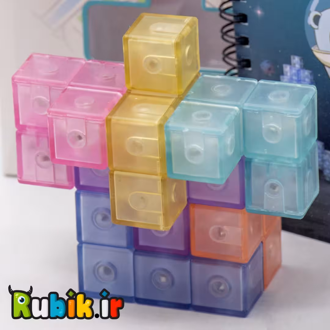 بلوک های مگنتی کای وای شفاف Magnetic Puzzle Blocks