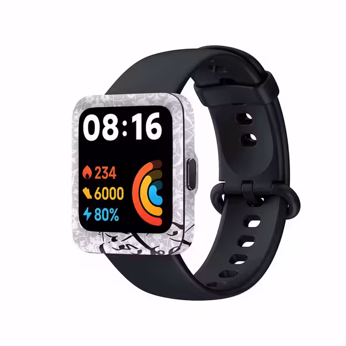 برچسب ماهوت طرح Nastaliq_1 مناسب برای ساعت هوشمند شیائومی Redmi Watch 2 Lite