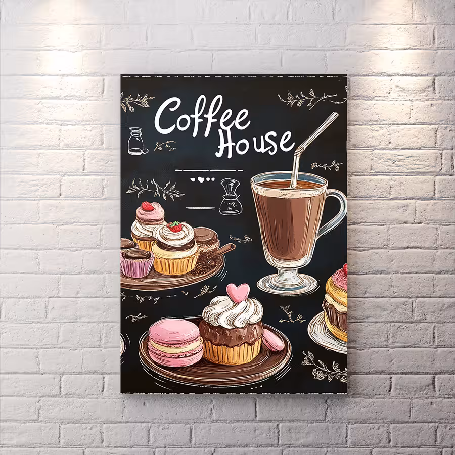 تابلو دکوراتیو برای کافی شاپ HQCs-2628