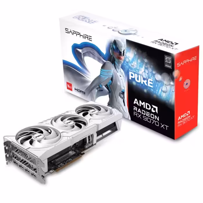 مشخصات، قیمت و خرید کارت گرافیک سافایر SAPPHIRE PURE AMD RADEON RX 9070 XT GAMING OC 16GB DUAL HDMI