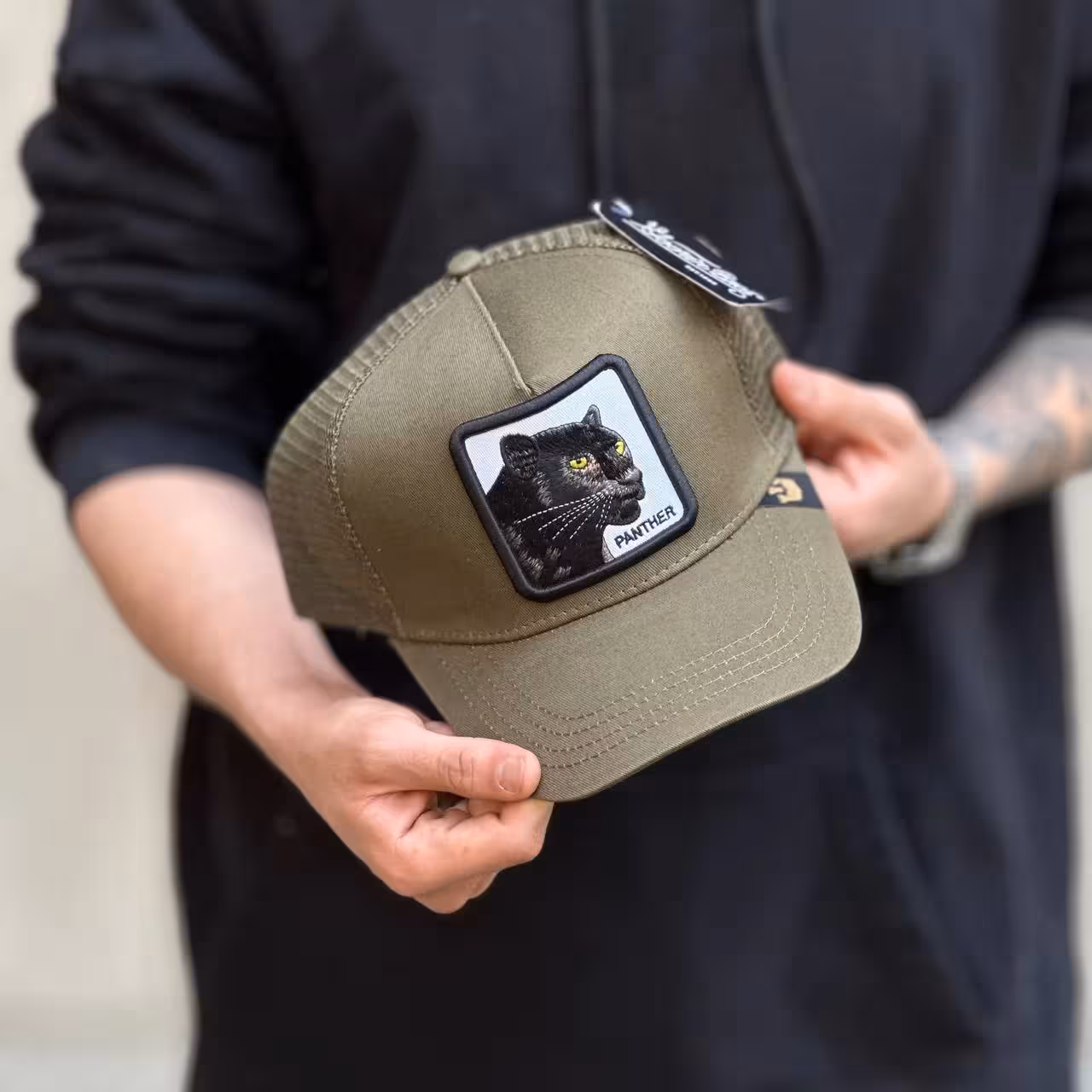 کلاه گورین panther سبز لجنی