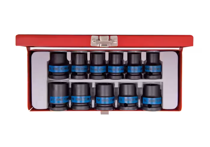 4412MP – جعبه بکس 1/2 ميليمتر فشارقوي کوتاه 6 گوش  11 عددي   ( 21 -10 ) کينگ توني