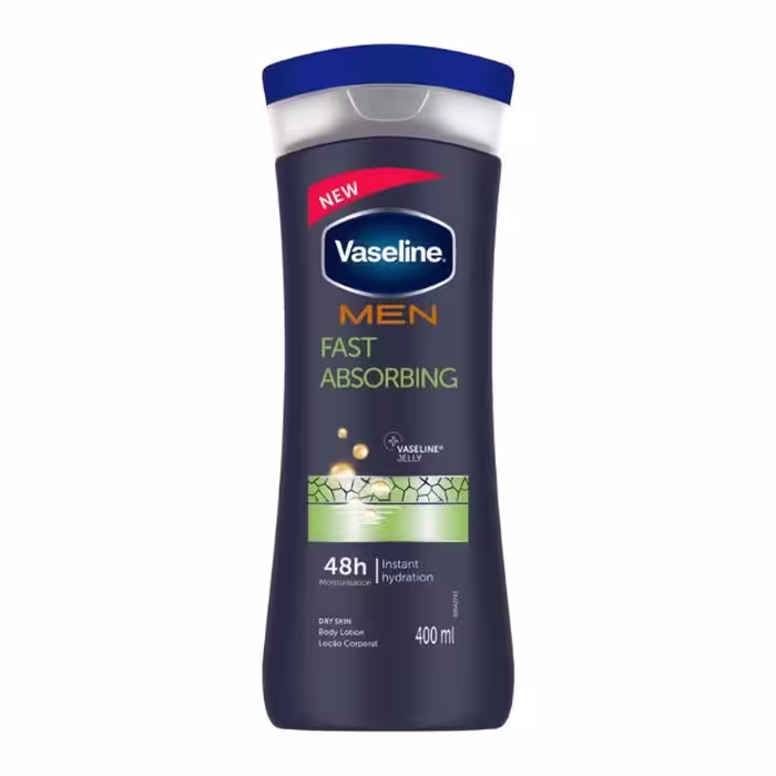 لوسیون بدن جذب سریع مردانه وازلین مدل Fast Absorbing 400 میلی لیتر