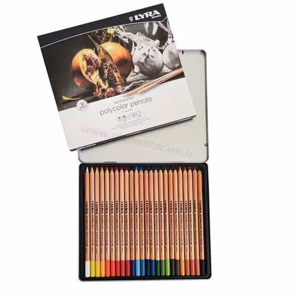 مداد رنگی 24 رنگ لیرا مدل پلی کالر ( polycolor rembrandt)
