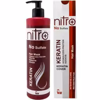 ماسک موی بدون سولفات نیترو پلاس مدل KERATIN حجم 500 میلی لیتر