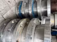 فلنج گلودار 8 اینچ دابلکس استنلس استیل ریس فیس رده 20 کلاس 150  B16.5 از جنس  A SA182/F51