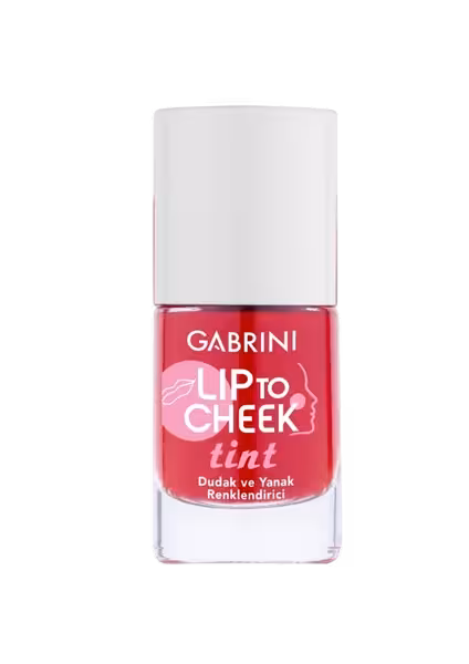 تینت لب و گونه گابرینی رنگ قرمز مرجانی ( CORAL RED )