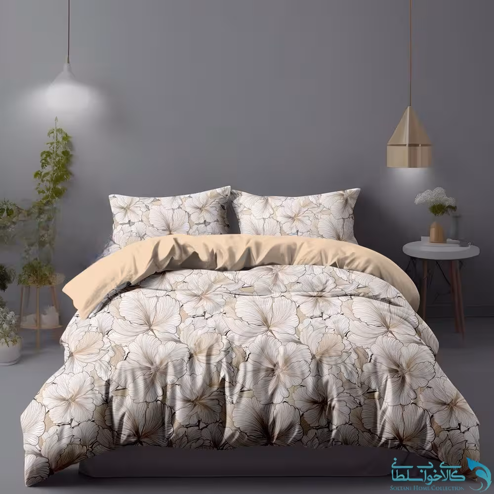 روتختی طرح گل افشان دونفره برند Turkev کد K727