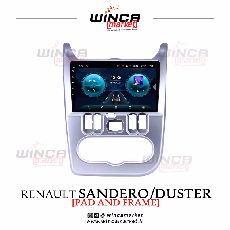 مانیتور فابریک رنو داستر و ساندرو سری اس S400 پلاس WINCA وینکا مدل RS855