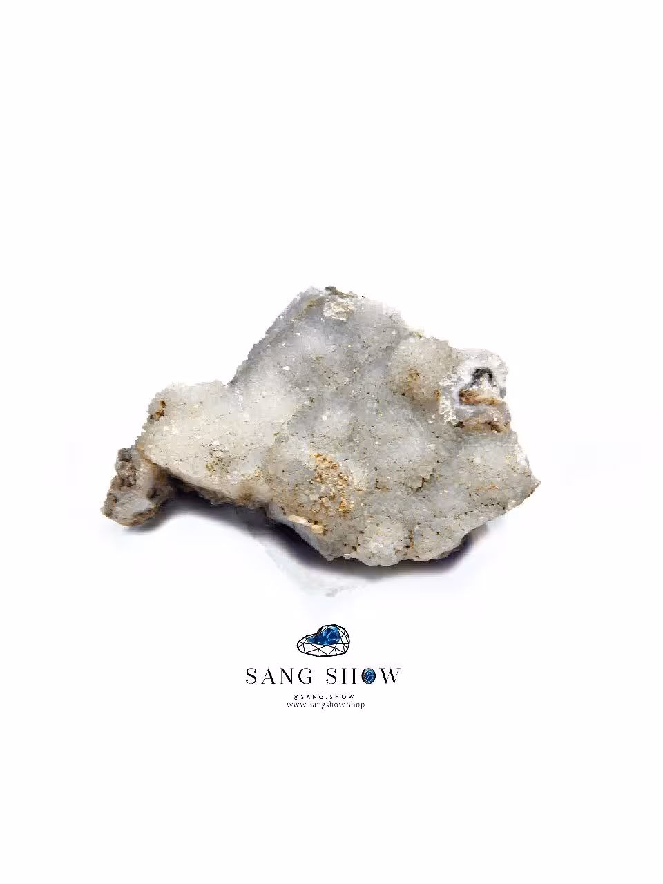 کریستال کوارتز شکری تجمعی زیبا بر روی بستر سنگ نمونه ویژه S824