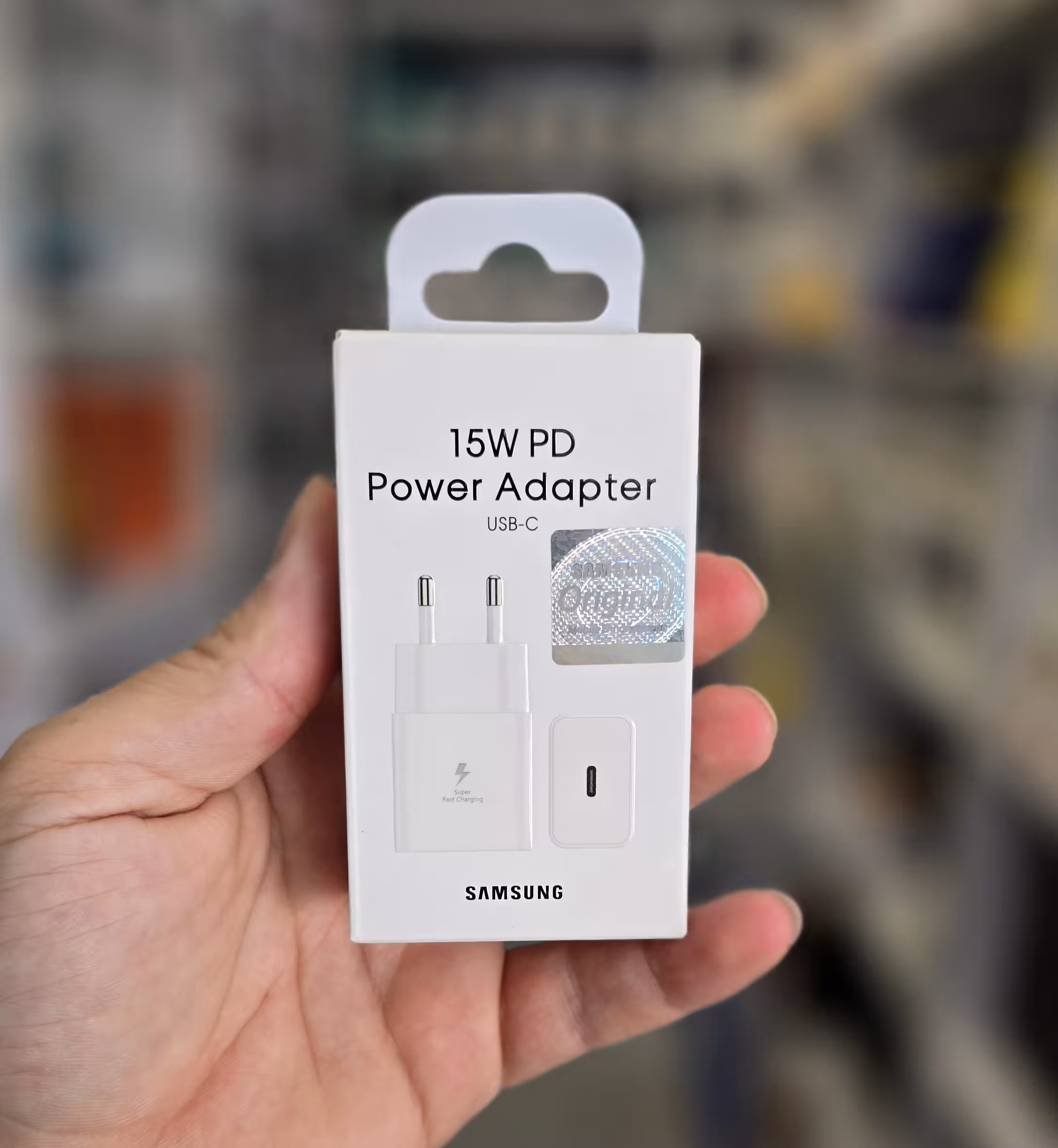 شارژر دیواری SAMSUNG 15W (فست و PD) – مشکی و سفید