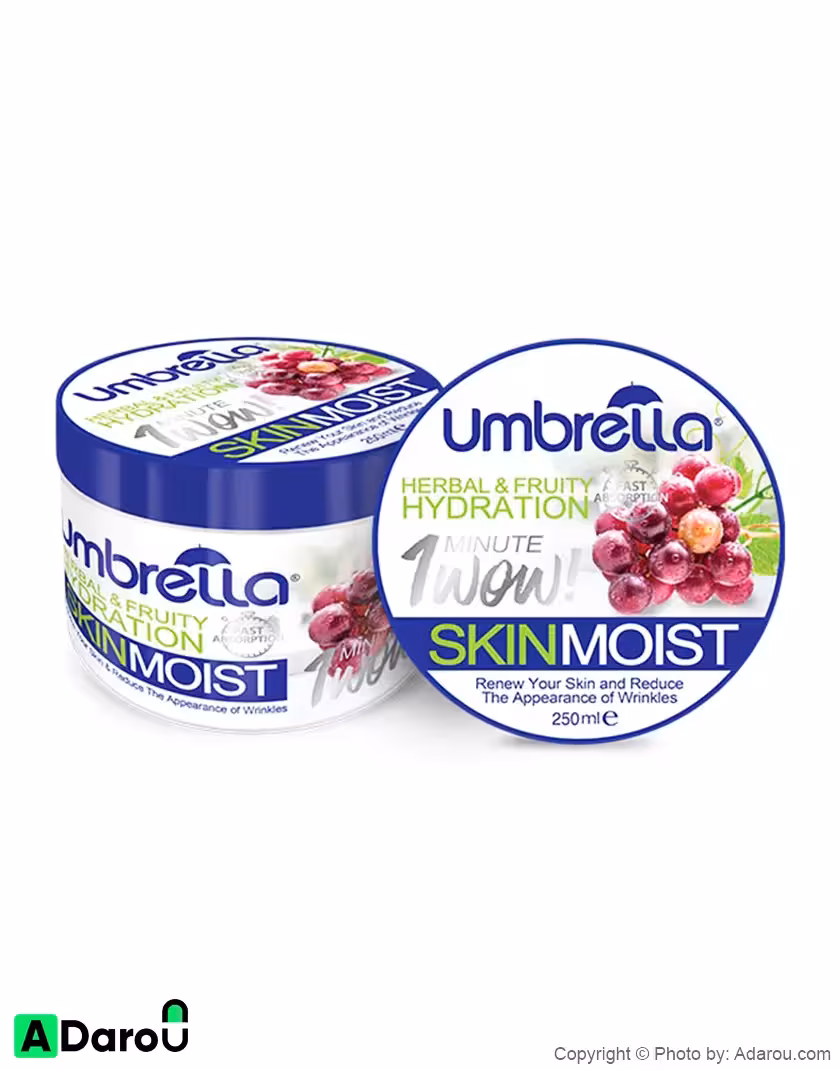 کرم ژل آبرسان آمبرلا  Umbrella Red Grape مدل انگور قرمز حجم 250 میلی‌ لیتر