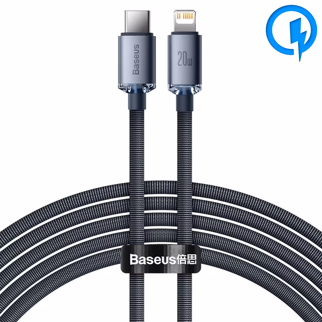 کابل تبدیل تایپ سی به لایتنینگ بیسوس مدل CAJY000301 طول 2 متر توان 20 وات