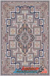 فرش 1200 شانه طرح یگانه زمینه فیلی عقیق کاشان