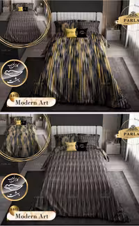 روتختی دورو طرح دار دونفره هشت تکه پارلاک برند ترکسان کد A405