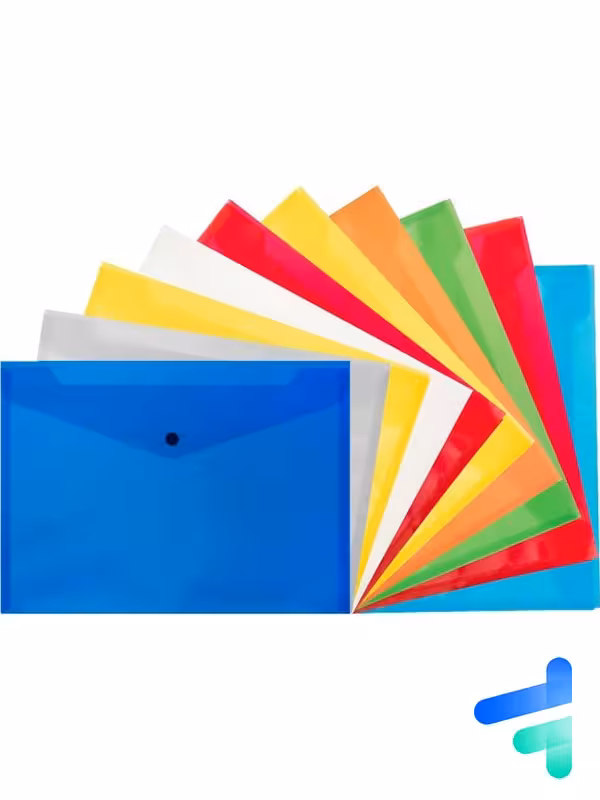 پوشه دکمه دار A4 بسته 2 تایی