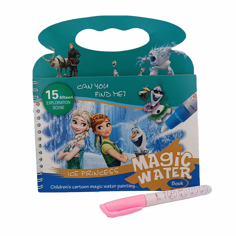دفتر نقاشی‌ جادویی واتر مجیک(Magic water book)طرح فروزن