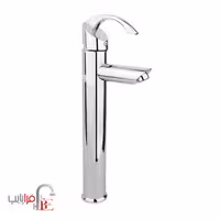 شیر روشویی پایه بلند راسان مدل تیتانیوم کروم