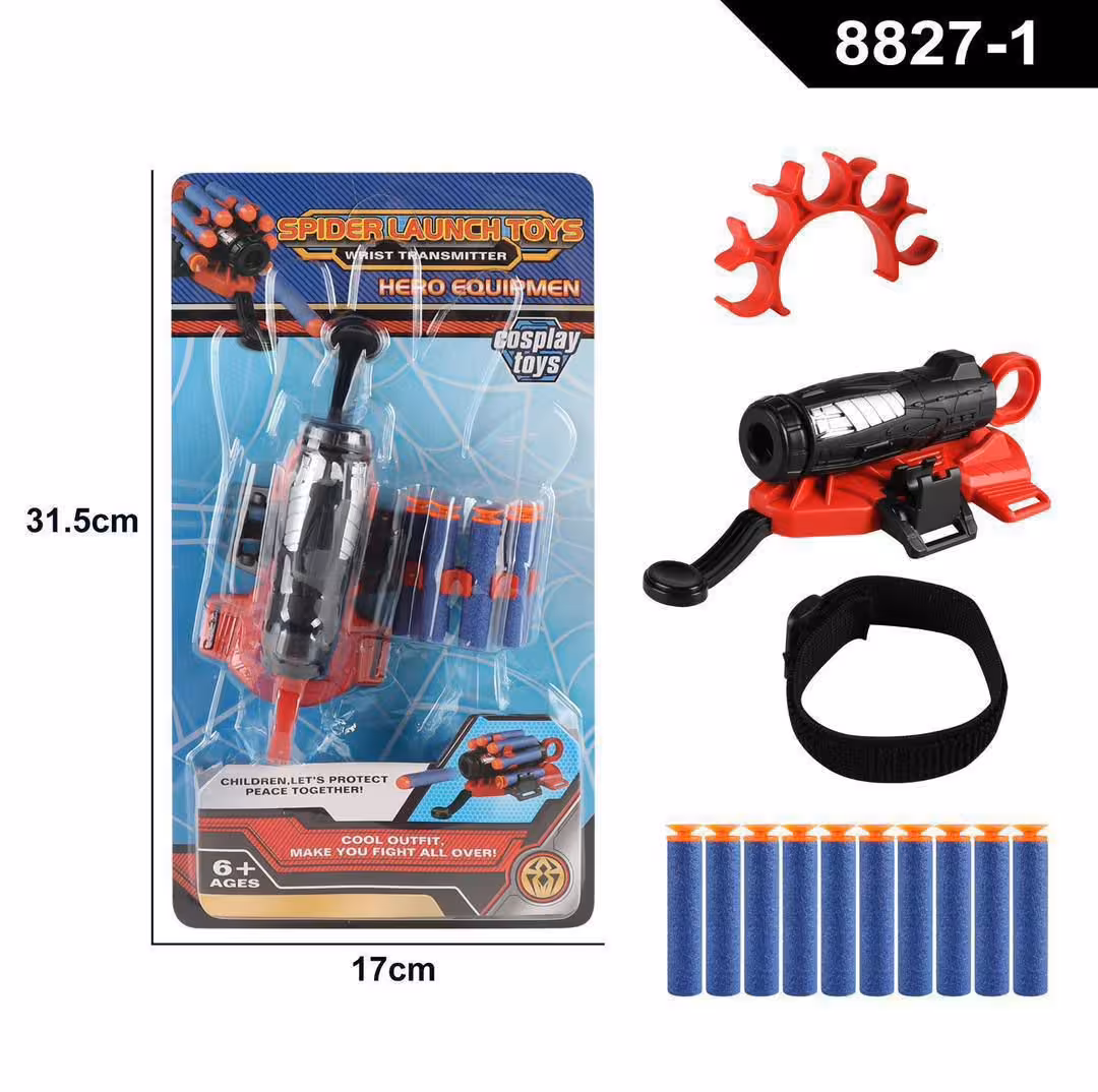 دستکش تیر اسفنجی فومی پرتاب کن مرد عنکبوتی