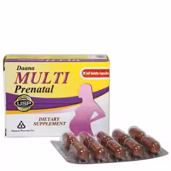 کپسول سافت ژل مولتی پریناتال دانا 30 عدد | Daana Multi Prenatal Soft Gelatin