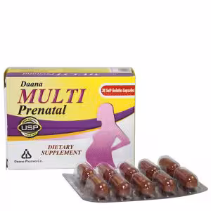 کپسول سافت ژل مولتی پریناتال دانا 30 عدد | Daana Multi Prenatal Soft Gelatin