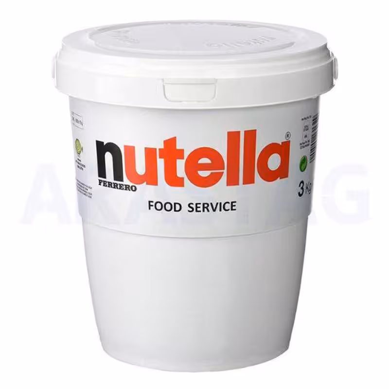 شکلات صبحانه سطلی نوتلا nutella وزن 3 کیلوگرمی