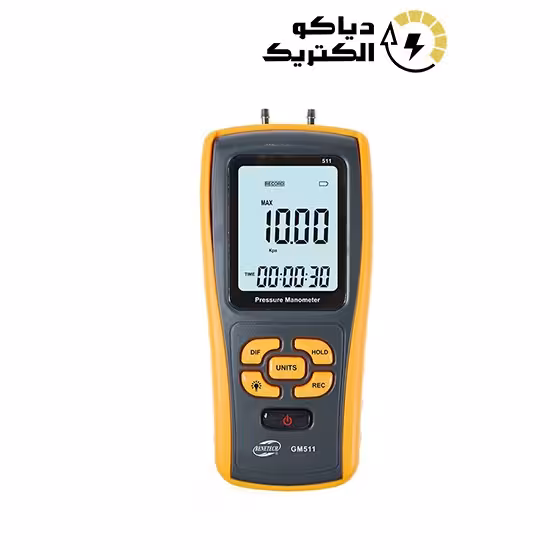 مانومتر یا فشارسنج دیجیتالی تفاضلی بنتک مدل BENETECH GM511