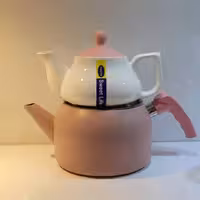 کتری و قوری گرانیتی سوییت لایف اصلی Leimano & Sweet Life مدل SL_6560 صورتی