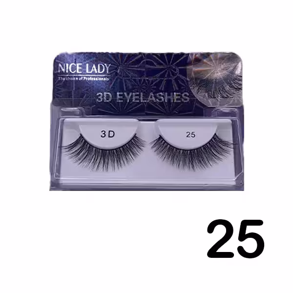 مژه جفتی 3D نایس لیدی شماره 25