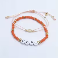 دستبند زنانه چشم نظر HOPE دوعددی