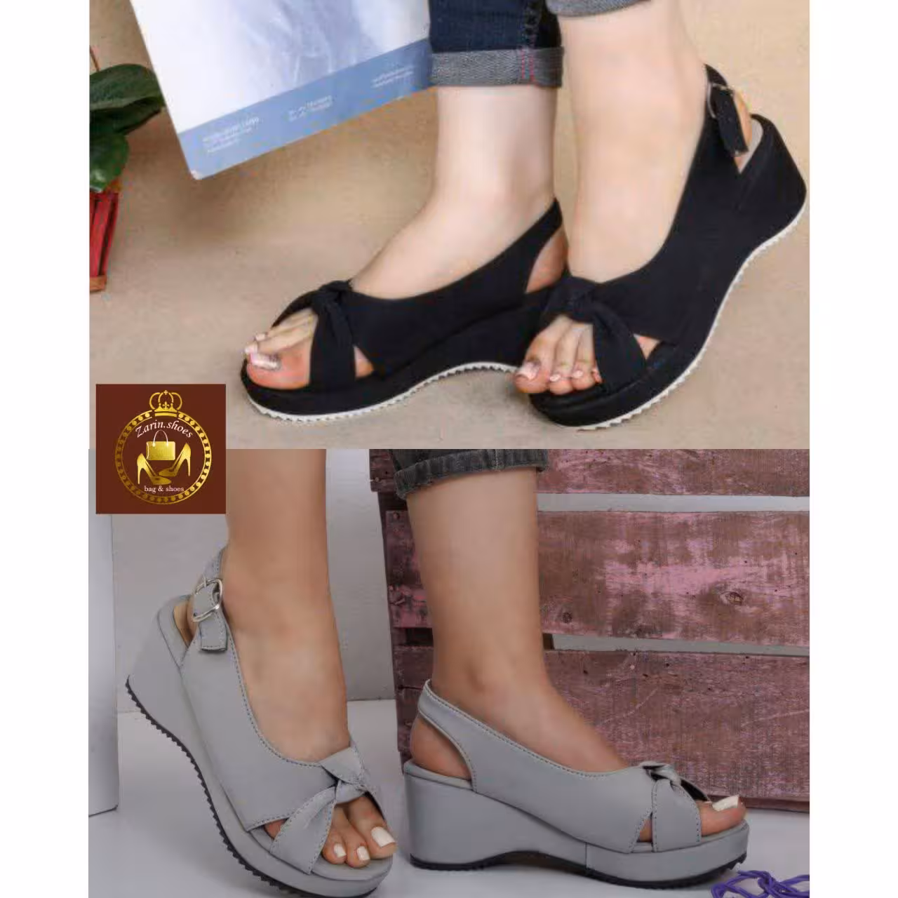 صندل لژدار طبی تابستانی زنانه مدل گره ای