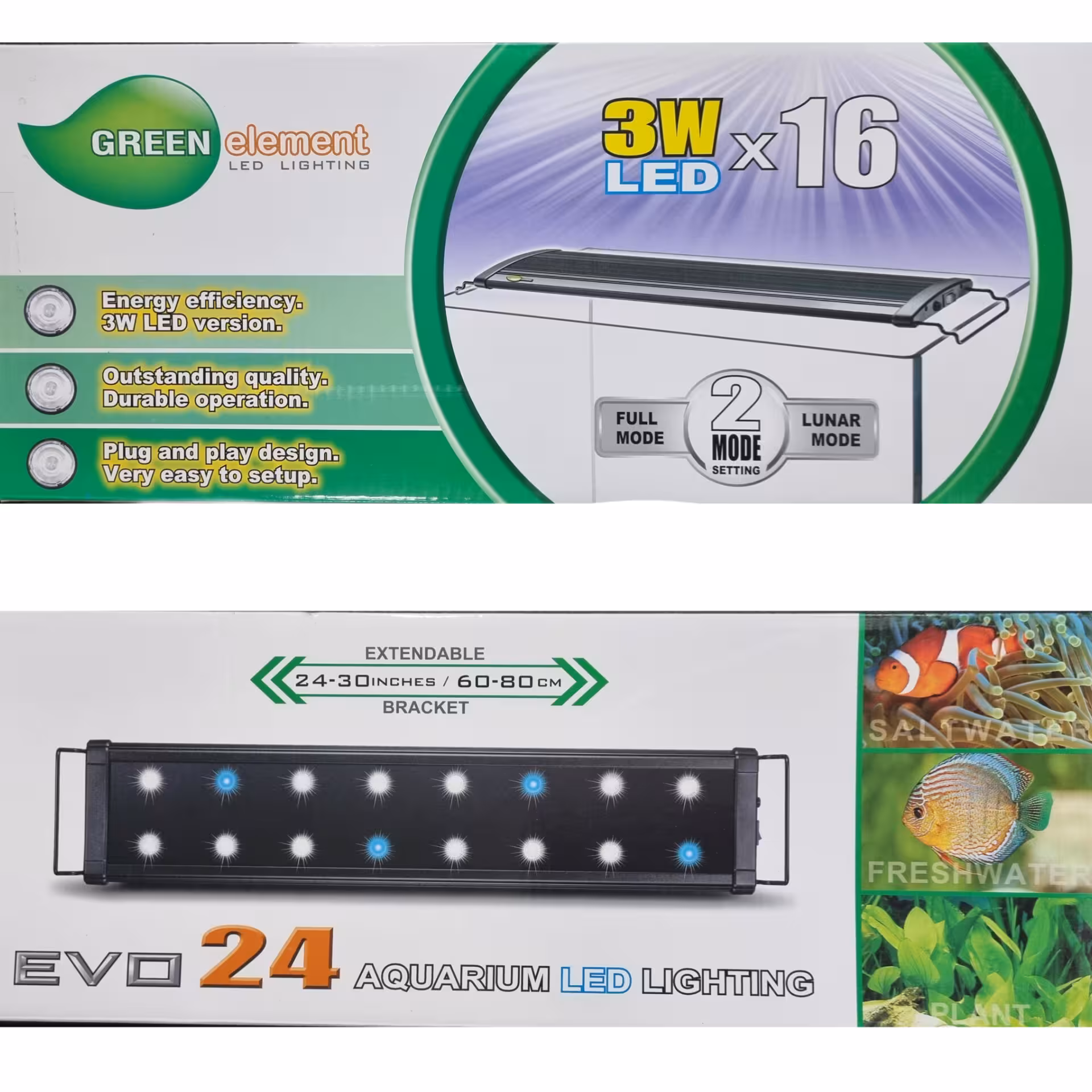 ال ای دی آکواریوم اودیسه  مدل اِوو odyssea evo 24