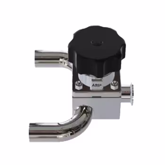 شیر دیافراگم 180 درجه استیل 316L