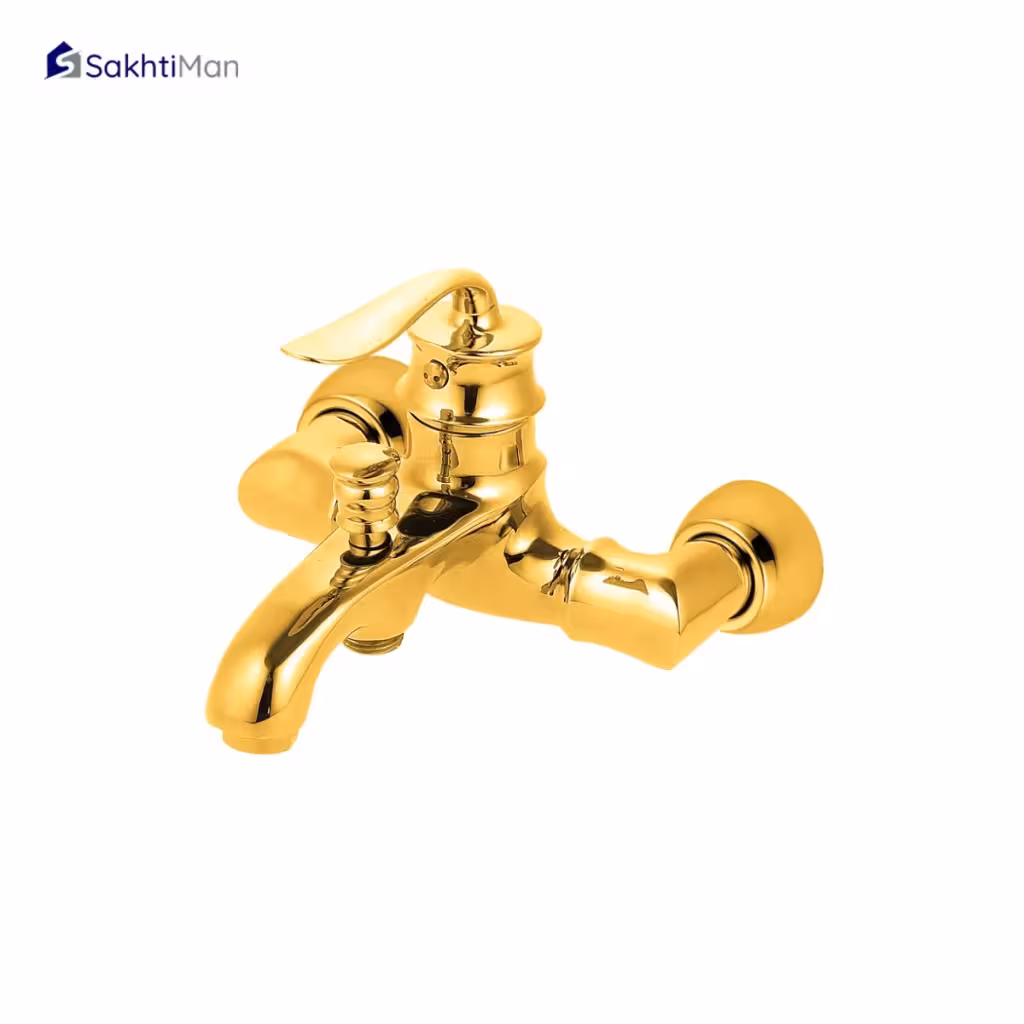 شیر دوش حمام طلایی مدل بامبو