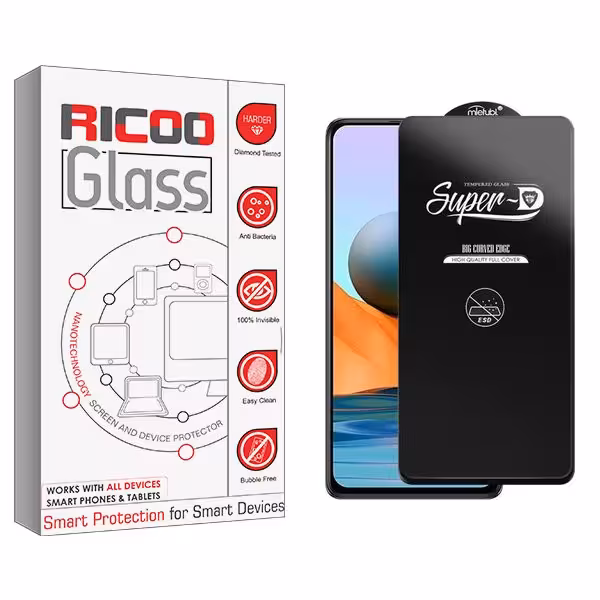 محافظ صفحه نمایش ریکو مدل RiC2 SuperD_ESD مناسب برای گوشی موبایل شیائومی Redmi Note 10 Pro Max