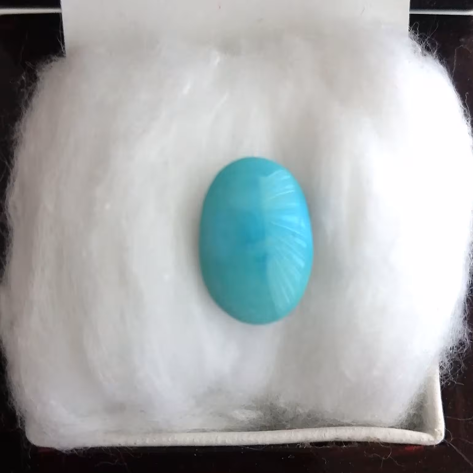 نگین فیروزه نیشابوری اصل عجمی پاک طبیعی اعلای کلکسیونی کم نظیر